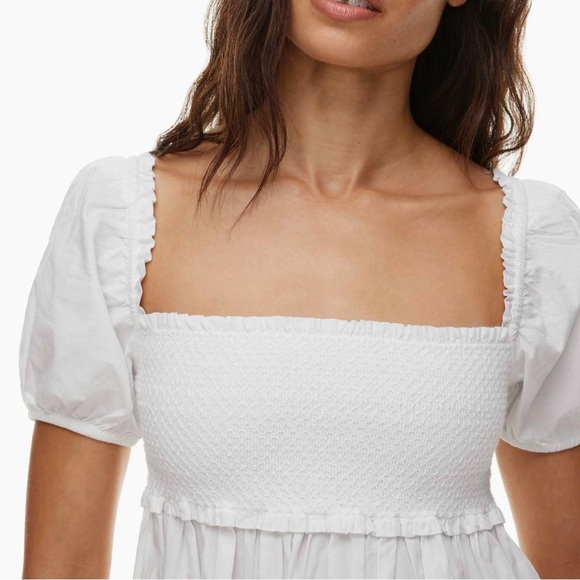 Aritzia Sunday Best
Hadley Poplin Dress Linen Puff Sleeve White Women’s XS - Picture 2 of 9